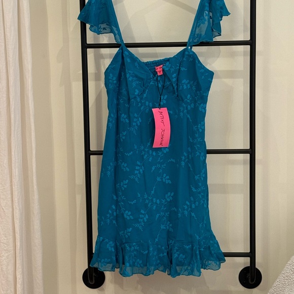 Betsey Johnson Caribbean Sea Mini Loose Shift Dress - Picture 2 of 14